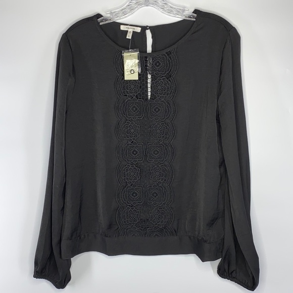 Maurices Black Long Sleeve Blouse NWT - Picture 1 of 11